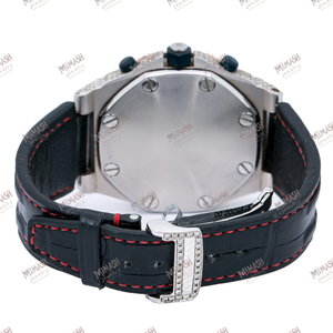 Lujo Moissanite Cut Out Diamond Watch Totalmente helado, brillante pulido y diseñado para que destaque entre cada multitud - Product Image 6