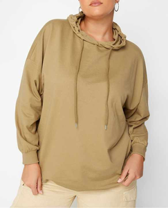 Sweat à capuche surdimensionné pour femmes pour femmes nouveau style couleur unie grande taille sweats à capuche et sweat-shirts pour femmes - Product Image 6