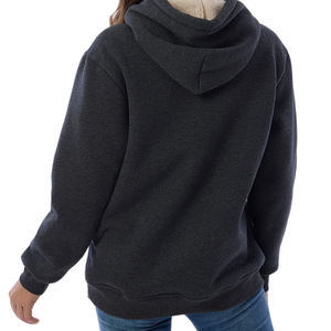 Patrón personalizado de las mujeres streetwear Oversize pulóver con capucha de invierno Casual mangas raglán sudadera bordado tejido con capucha - Product Image 5