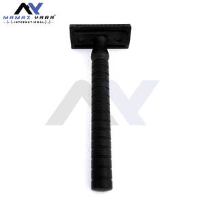 Maquinilla de Afeitar Clásica Ecológica de Metal, Maquinilla de Afeitar de Seguridad de Acero Inoxidable Negro con Doble Filo, Maquinilla de Afeitar Reutilizable para Barbería - Product Image 4