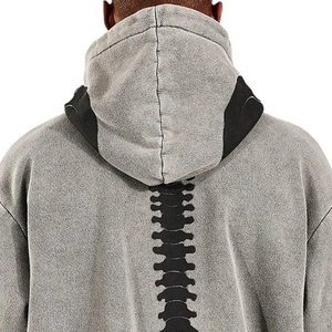 เสื้อฮู้ดผ้าคอตตอนสำหรับผู้ชายผ้า100% มีฮู้ดสำหรับกลางแจ้งผ้านุ่มใส่สบายดีไซน์ใหม่ - Product Image 3