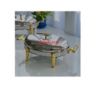 Ensemble de 2 chauffe-plats de différentes tailles et formes chauffe-plats design fabuleux chauffe-plats en acier inoxydable pour buffet