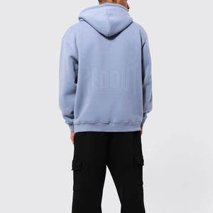 Sudadera con Capucha para Hombre, Diseño Personalizado, Color Sólido, Tallas Grandes, Mezcla de Algodón, Venta Directa de Fábrica - Product Image 4