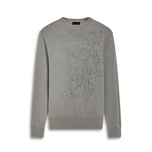 Chandail de créateur pour hommes de haute qualité à col rond et chaud pour l'hiver, personnalisé par l'usine, tricoté à la main et respirant - Product Image 1