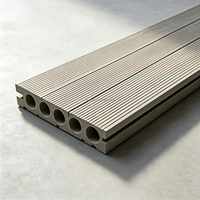 Plancher en bois-plastique co-extrudé creux pour extérieur, imperméable et anti-UV, pour jardin, balcon, piscine, terrasse