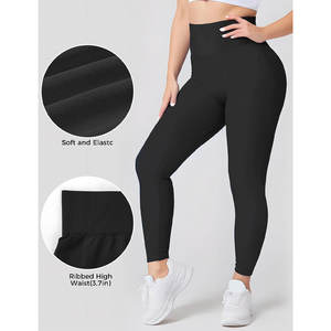 Pantalon d'entraînement taille haute doux et extensible à séchage rapide personnalisé Leggings décontractés pour la salle de sport et le yoga pour femmes - Product Image 5