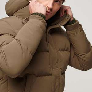 Chaqueta de invierno con capucha de nailon y logotipo personalizado al por mayor para hombre, chaqueta acolchada cálida con relleno de burbujas estilo exterior - Product Image 3