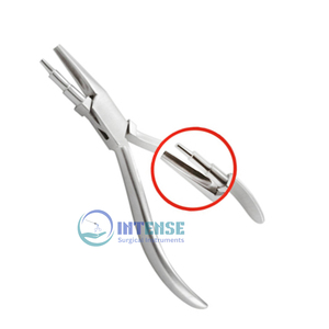 Pince à boucler les fils de qualité supérieure 140mm Concave mâchoire inférieure outil de fabrication de bijoux emballage de perles en acier inoxydable approvisionnement OEM INTENSE - Product Image 3