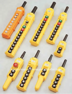 2 interrupteurs pendants à bouton-poussoir industriel étanches à 12 trous Contrôle direct/indirect Heavy Duty pour palan direct/indirect - Product Image 2