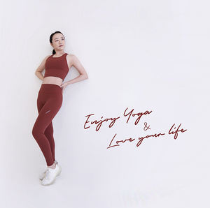 กางเกงโยคะเส้นบางพิเศษ mukasa กางเกงโยคะผู้หญิงผ้าไนลอน24% สแปนเด็กซ์สีทึบที่ยอมรับได้200 S-XL - Product Image 5