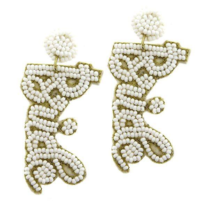 Pendientes Colgantes con Bordado, Joyería Clásica de Perlas de Semilla Inspirada en la India para Mujeres, Niñas y Novias - Product Image 5