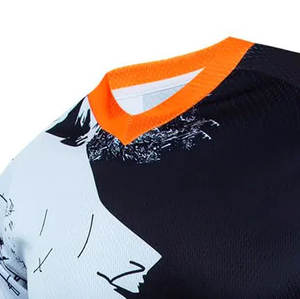 Maillot de course neuf pour homme, 100% polyester, respirant, séchage rapide, confortable, manches longues, maillot de course pour homme - Product Image 6