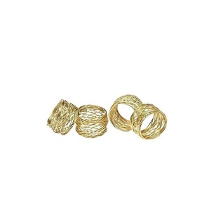 Handmade Napkin Rings Metal Napkin Rings Restaurants <b>Table</b> <b>Decoration</b> Hammered Copper Plated Luxury <b>Table</b> <b>Top</b> Napkin Holder - Product Image 3