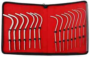 Kit d'instruments urinaires Guyon 15 pièces Instruments chirurgicaux de base Bougies urinaires Gynécologie Manuel Acier inoxydable Réutilisable - Product Image 6