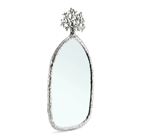 Espejo de pared de plata de diseño moderno de fábrica directo hecho a mano para uso en estudio de hotel en casa - Product Image 1