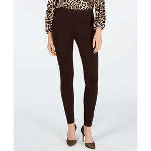 INC International Concepts Leggings senza cuciture da donna marroni taglia XL Pantaloni da yoga in maglia elasticizzata con design fantasia - Product Image 1