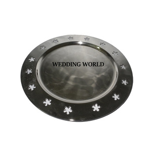 Assiette de présentation en acier inoxydable dorée Nouvelle arrivée Assiette de service en métal de table de qualité supérieure - Product Image 3