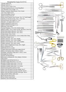 Instruments chirurgicaux pour la rhinoplastie, ensemble complet de 80 pièces en carbure de tungstène - Product Image 5