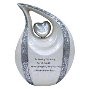 Urna de cremación para adultos, urnas de cremación en forma de lágrima grande con corazón pequeño, superventas, urnas para cenizas humanas, lo último - Product Image 2