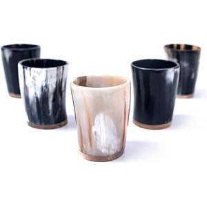 Verre en corne écologique de haute qualité, fabriqué à partir de matériaux naturels, avec une finition polie, pour boire de l'eau à un prix abordable - Product Image 1