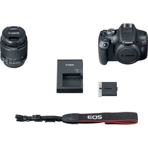 Renewed Professional DSLR <b>Camera</b> 18-55mm Lens 4K Monitor Pro Headphones Microphone 2 X 64GB Memory Card Photo Software Tripod - Product Image 3