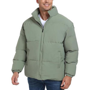 Chaqueta Acolchada Ligera con Capucha, Rellena de Burbujas, con Parche de Logotipo de Poliéster, para Hombre - Product Image 1