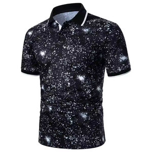 Homme 100% Coton Col Bouton Décontracté Manches Courtes Polo Slim Fit avec Logo Personnalisé T-shirt Polo - Product Image 6