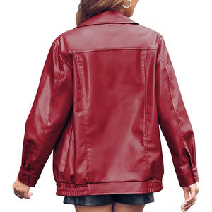 Chaquetas de mujer 2025 moda nueva llegada chaqueta de cuero Bomber Mujer suave cómodo ligero Premium genuino - Product Image 6