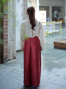 "Pantalon large chic pour femme-Coupe ample décontractée et confortable" - Product Image 2