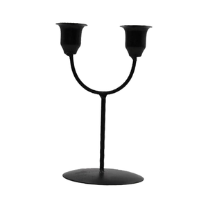 Bougeoir en métal moderne à 3 bras, support de pilier, chandelier, personnalisé, imprimé en noir, fournisseur en gros - Product Image 6