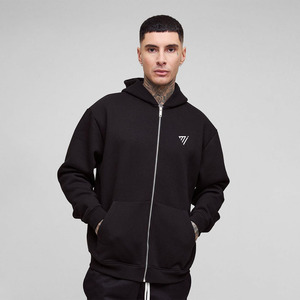 Sweat à capuche original pour hommes avec fermeture de pull-over Printemps Saison Col à capuche Traitement enduit - Product Image 1