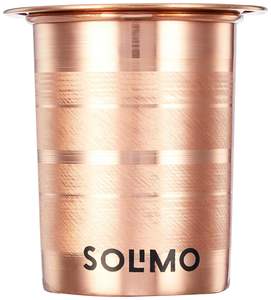 Antique copper <b>tumbler</b> handmade hammered pattern perfect for eco friendly homes and natural health practices - Product Image 6