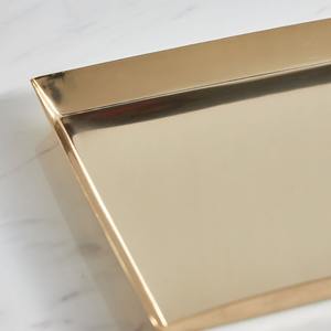 Premium personnalisé multifonctionnel mariage et Ramadan décoratif fer plateaux de service moderne luxe métal artisanat diverses couleurs - Product Image 2