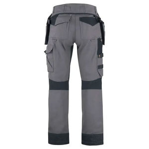 Men’s Custom Workwear Pants in Gray Fit <b>Cargo</b> <b>Trousers</b> with Adjustable Waist And Premium Comfortable Everyday Wear - Product Image 6