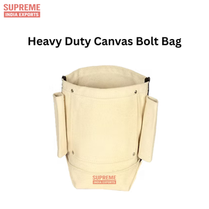 Sac à boulons en toile avec poches latérales à outils Heavy Duty 24oz et construction rivetée renforcée pour la personnalisation OEM Linemen - Product Image 3