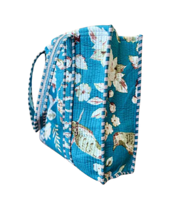 Sac fourre-tout de shopping durable en coton 100% matelassé avec fermeture éclair, logo personnalisable, écologique, réutilisable, ATITHI ART - Product Image 2