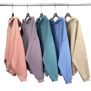 Pull-over décontracté confortable embossé sur mesure pour hommes Sweat-shirt ample à col rond et coupe carrée en polaire lourde - Product Image 6