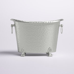 ถังน้ำแข็งทองเหลืองหรูหราพร้อมขาดีไซน์ทันสมัยทนทานพร้อมด้ามจับ - Product Image 1