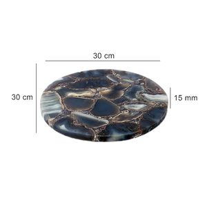 Handcrafted Polished Agate Seal <b>Stone</b> Luxury Home Decor Religious Flower Model Pattern <b>Resin</b> Customized Color High Crafted - Product Image 3