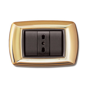 Placca Life Mod. Living Plastica Oro 3 Posti - Product Image 1