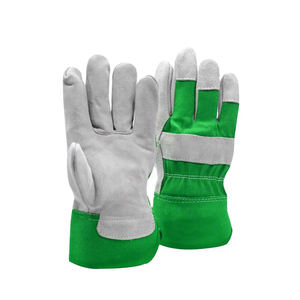 ถุงมือทำงานหนังวัวแพะสำหรับอุตสาหกรรมถุงมือทำงานโลโก้ตามสั่ง - Product Image 4