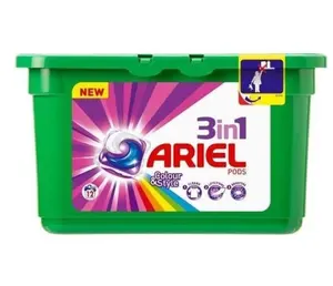 Ariel 3 In 1 bakla yıkama kapsülleri, 12 yıkar (3 paket)
