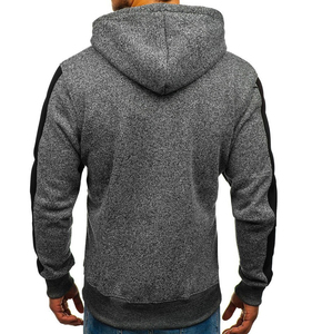 Nueva sudadera con cremallera de punto elegante de alta calidad para hombres Ropa de calle Tamaño-Anti-Encogimiento Venta al por mayor OEM Sudaderas en blanco - Product Image 5