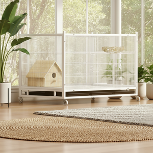 Duivenkooi voor koppels, kweek, beveiliging, wit, voor parkieten, anti-muis, wezel, vierkante buis & ijzerdraad, duivenhok - Product Image 2