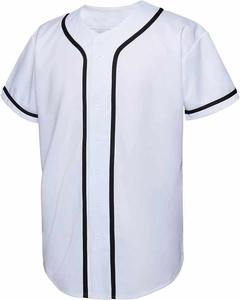 Camisetas de béisbol con logotipo personalizado de servicio OEM, camisetas deportivas transpirables de poliéster 100% de alta calidad para hombre, venta al por mayor - Product Image 1