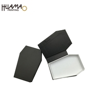Boîte cadeau magnétique gothique en forme de cercueil, personnalisable avec logo imprimé, emballage rigide mat pour faux cils, bijoux de piercing et coffrets cadeaux