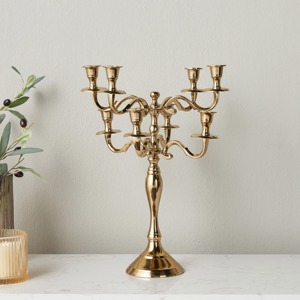 Soporte de vela de cristal moderno, Lámpara decorativa de diseño, acento elegante para el hogar para mesa de comedor, decoración de eventos y fiestas - Product Image 6