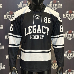 Camisetas de Hockey sobre Hielo Personalizadas con Sublimación, Jersey para Fanáticos, Entrenamiento de Equipo, Ropa de Hockey sobre Hielo China, 100% Poliéster - Product Image 5