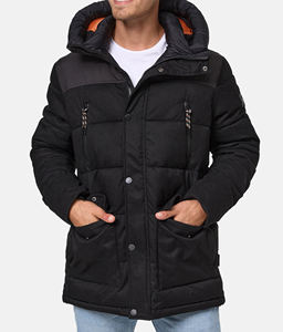 Chaqueta Impermeable Personalizada para Hombre, Chaqueta Bomber Acolchada Brillante de Invierno, Chaqueta Gruesa y Cálida con Capucha para Hombre - Product Image 6