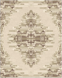 Ensemble de tapis en laine noué à la main de qualité supérieure style tibétain népalais traditionnel fait à la main de luxe tapis en laine douce pour la décoration intérieure - Product Image 1